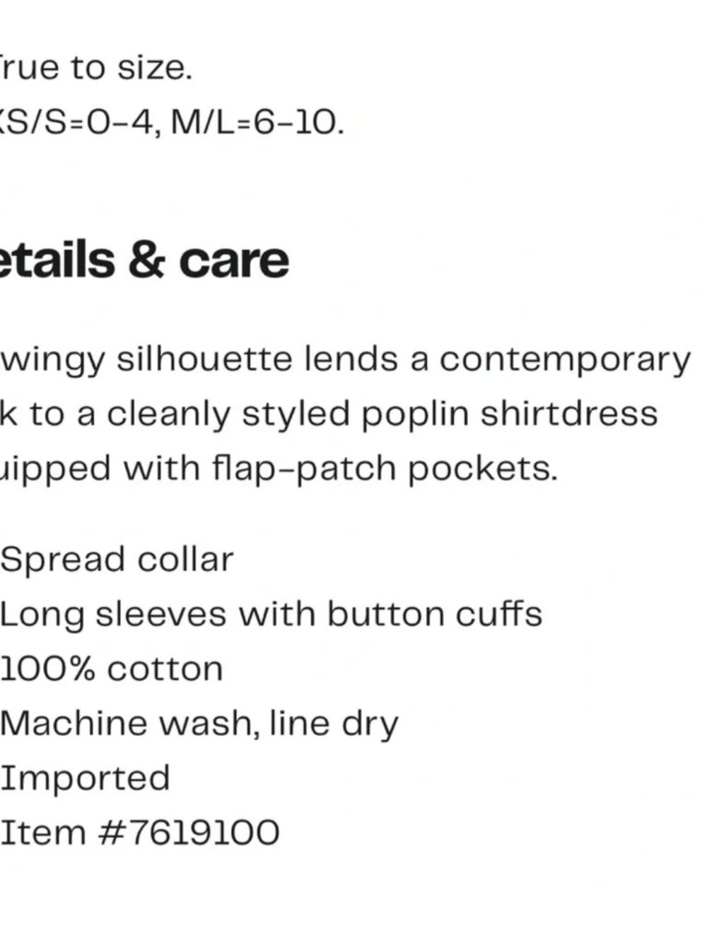 ATM Long Sleeve Swing Poplin Shirtdress - Picture 8 of 8